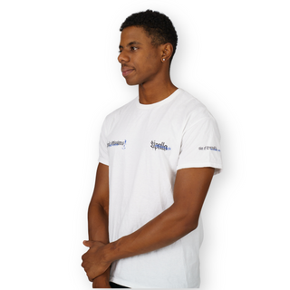 APOLLO MISSIONS Muscle Fit Tee — Sea of Tranquility | White