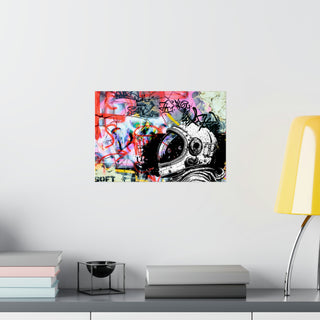 Urban Astronaut Matte Poster: Graffiti Odyssey Collection