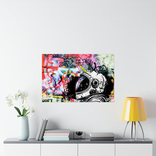 Urban Astronaut Matte Poster: Graffiti Odyssey Collection