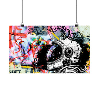 Urban Astronaut Matte Poster: Graffiti Odyssey Collection