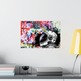 Urban Astronaut Matte Poster: Graffiti Odyssey Collection