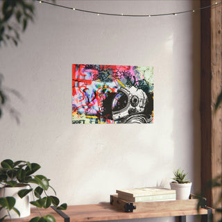 Urban Astronaut Matte Poster: Graffiti Odyssey Collection