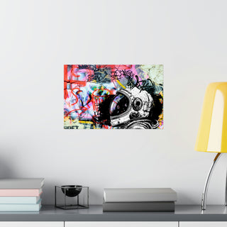 Urban Astronaut Matte Poster: Graffiti Odyssey Collection