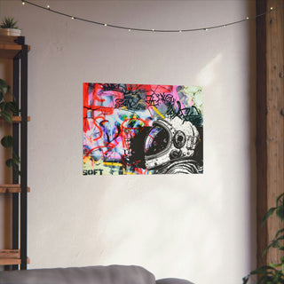 Urban Astronaut Matte Poster: Graffiti Odyssey Collection