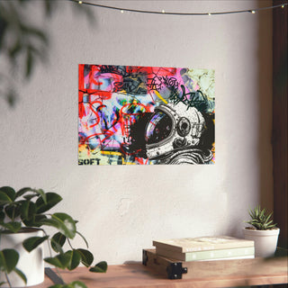 Urban Astronaut Matte Poster: Graffiti Odyssey Collection