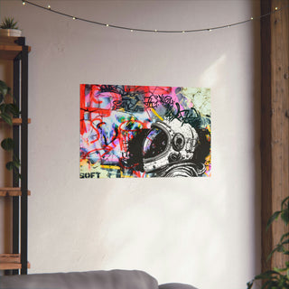 Urban Astronaut Matte Poster: Graffiti Odyssey Collection