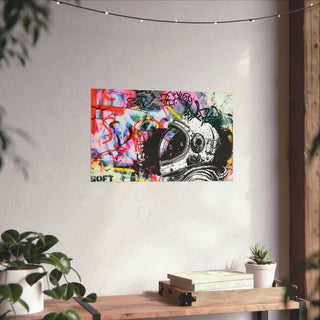 Urban Astronaut Matte Poster: Graffiti Odyssey Collection