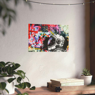 Urban Astronaut Matte Poster: Graffiti Odyssey Collection